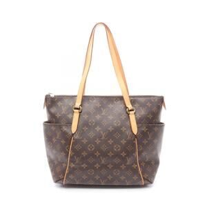 Louis Vuitton Totally Monogram Tote Bag Canvas Leather Brown